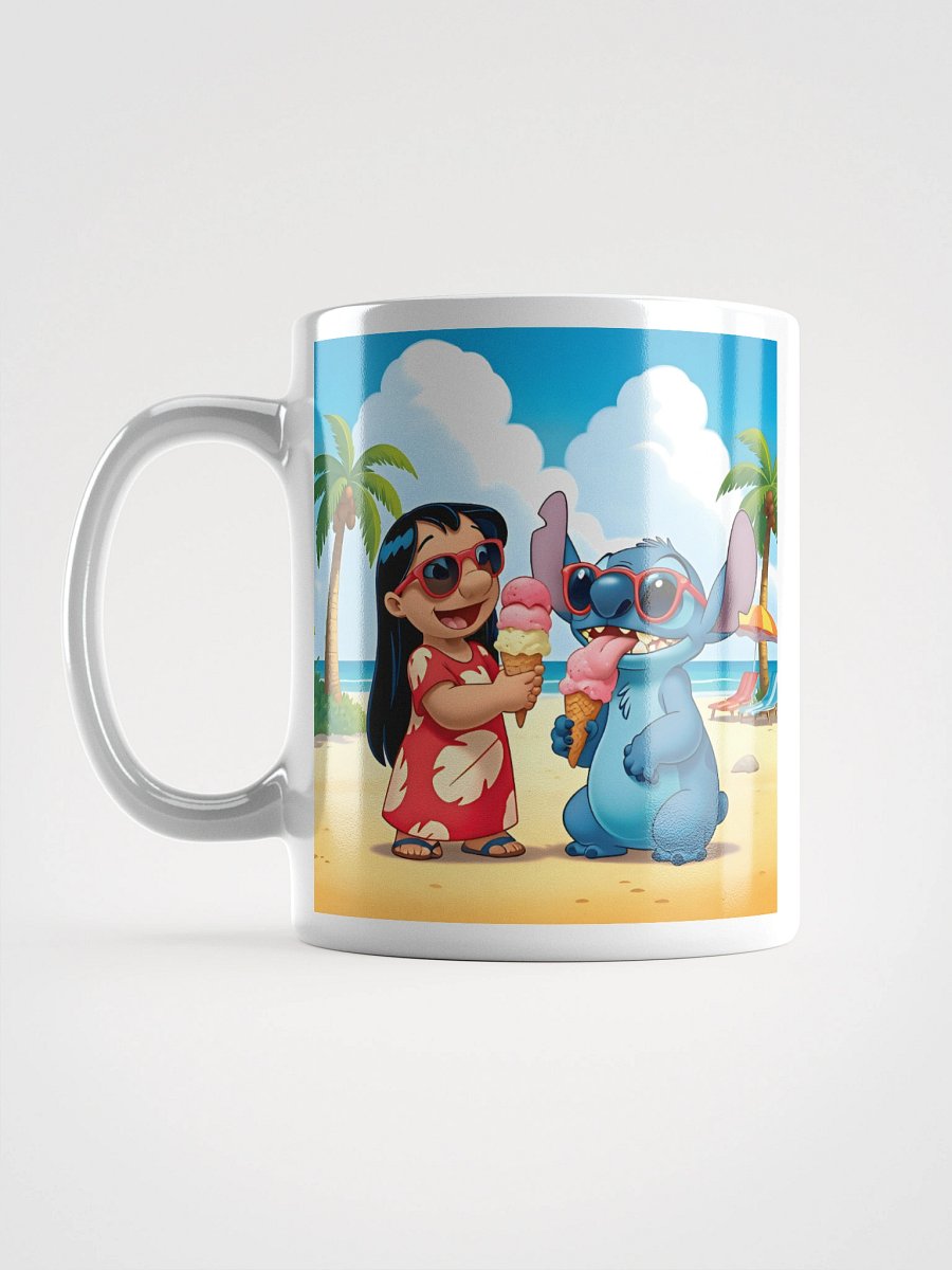 White Glossy Mug Lilo & Stitch product image (1)