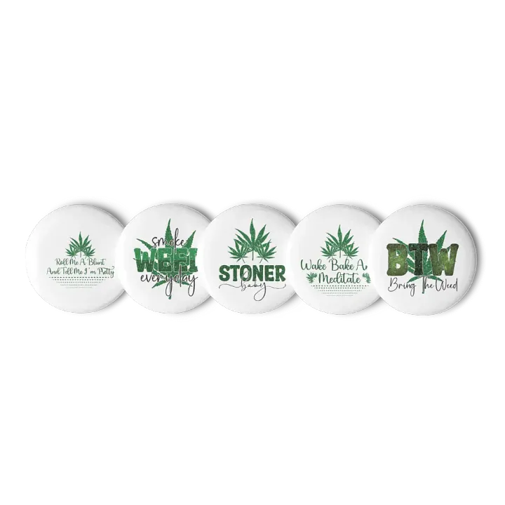 BTW: Bring The Weed Pin Button Set product image (2)