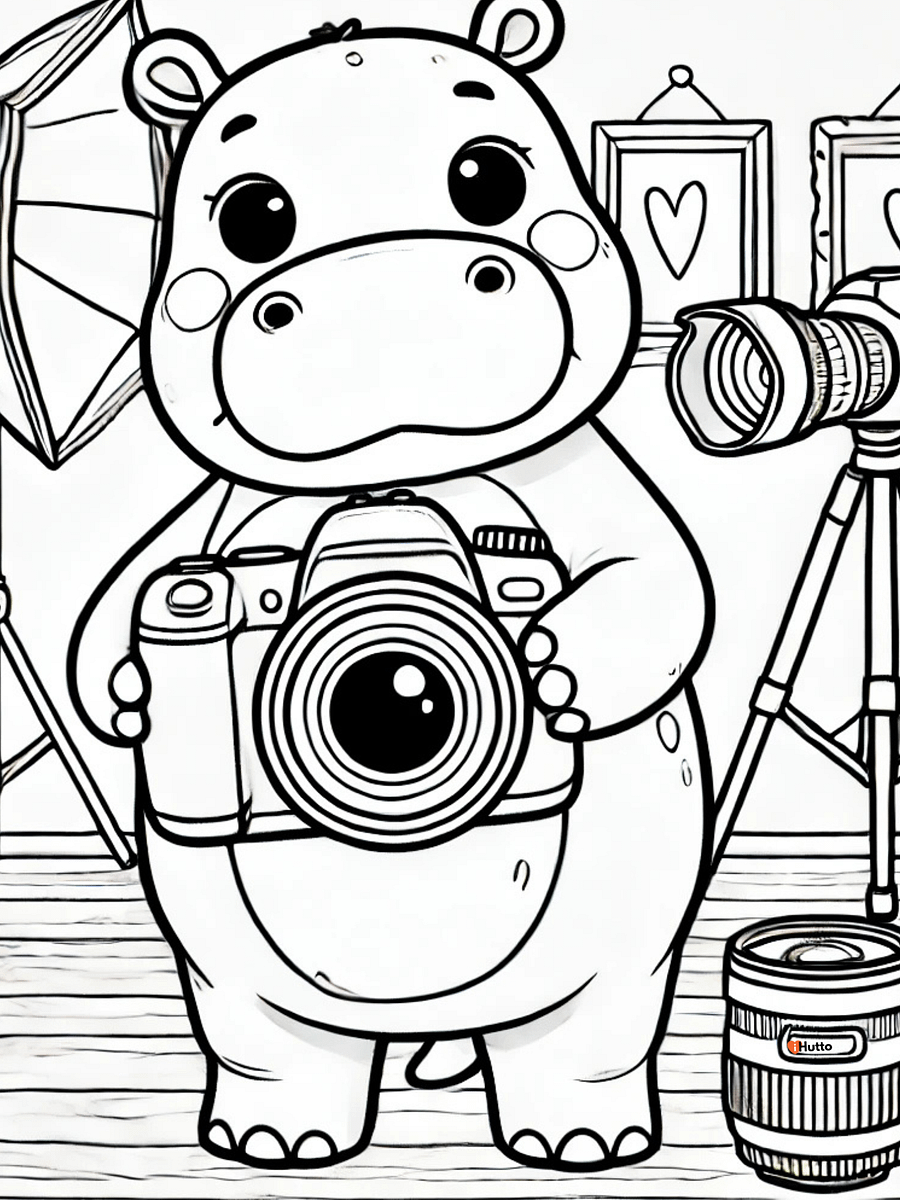 Hippos in Hutto Coloring Pages – Instant Download product image (3)