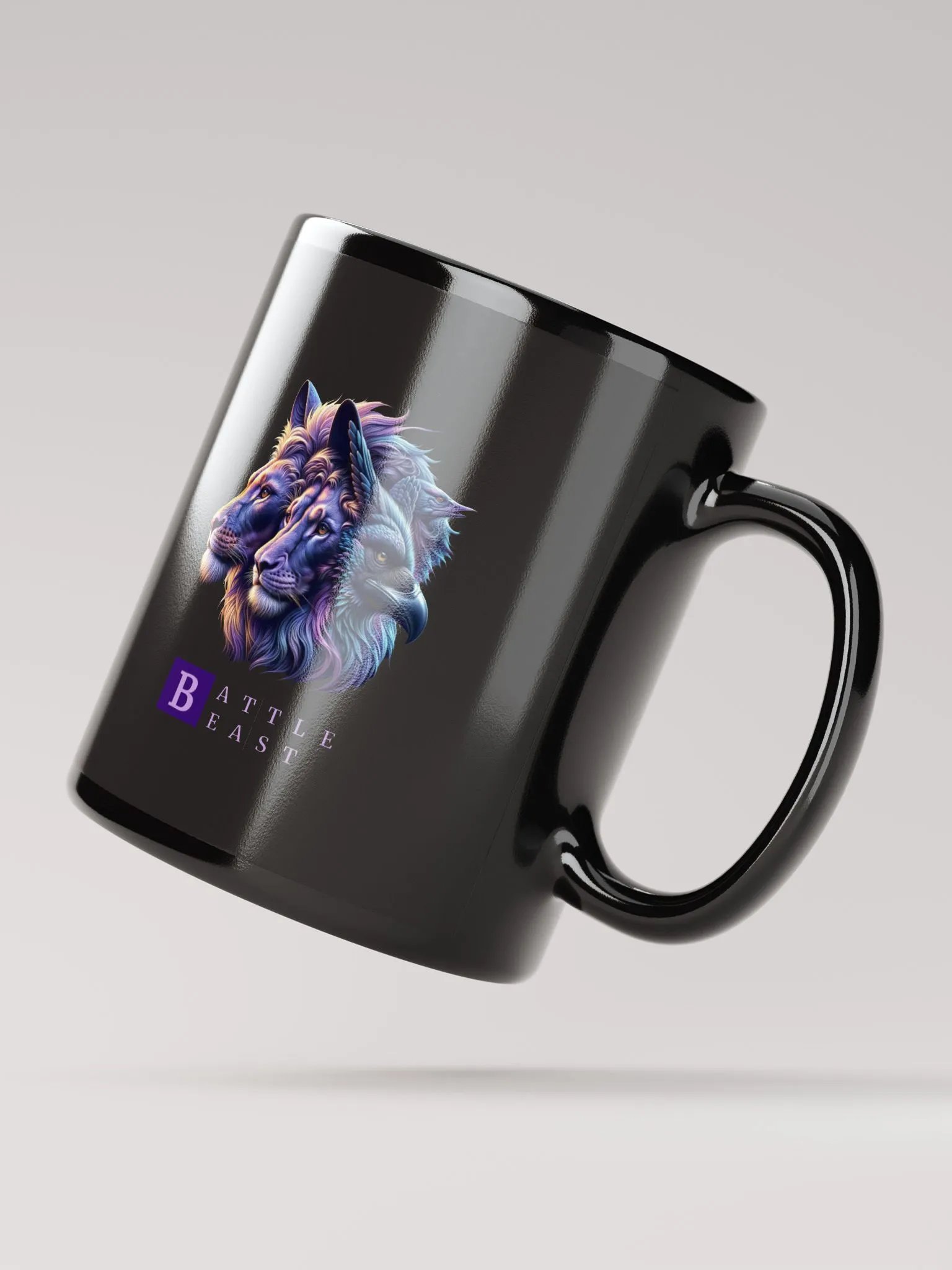 Battle Beast | Black Glossy Mug product image (3)