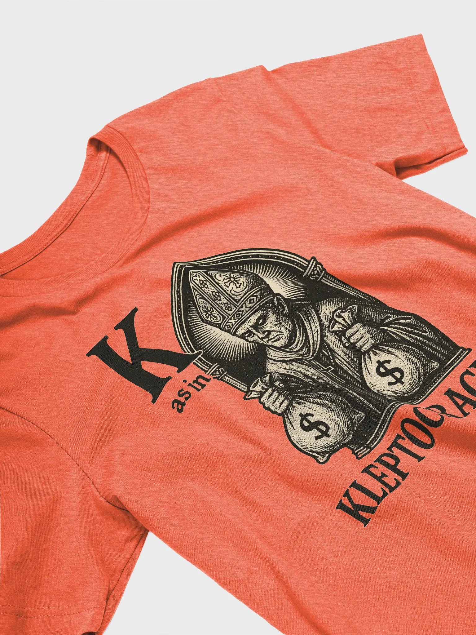 K as in kleptocracy super soft t-shirt by dark alphabet product image (3)