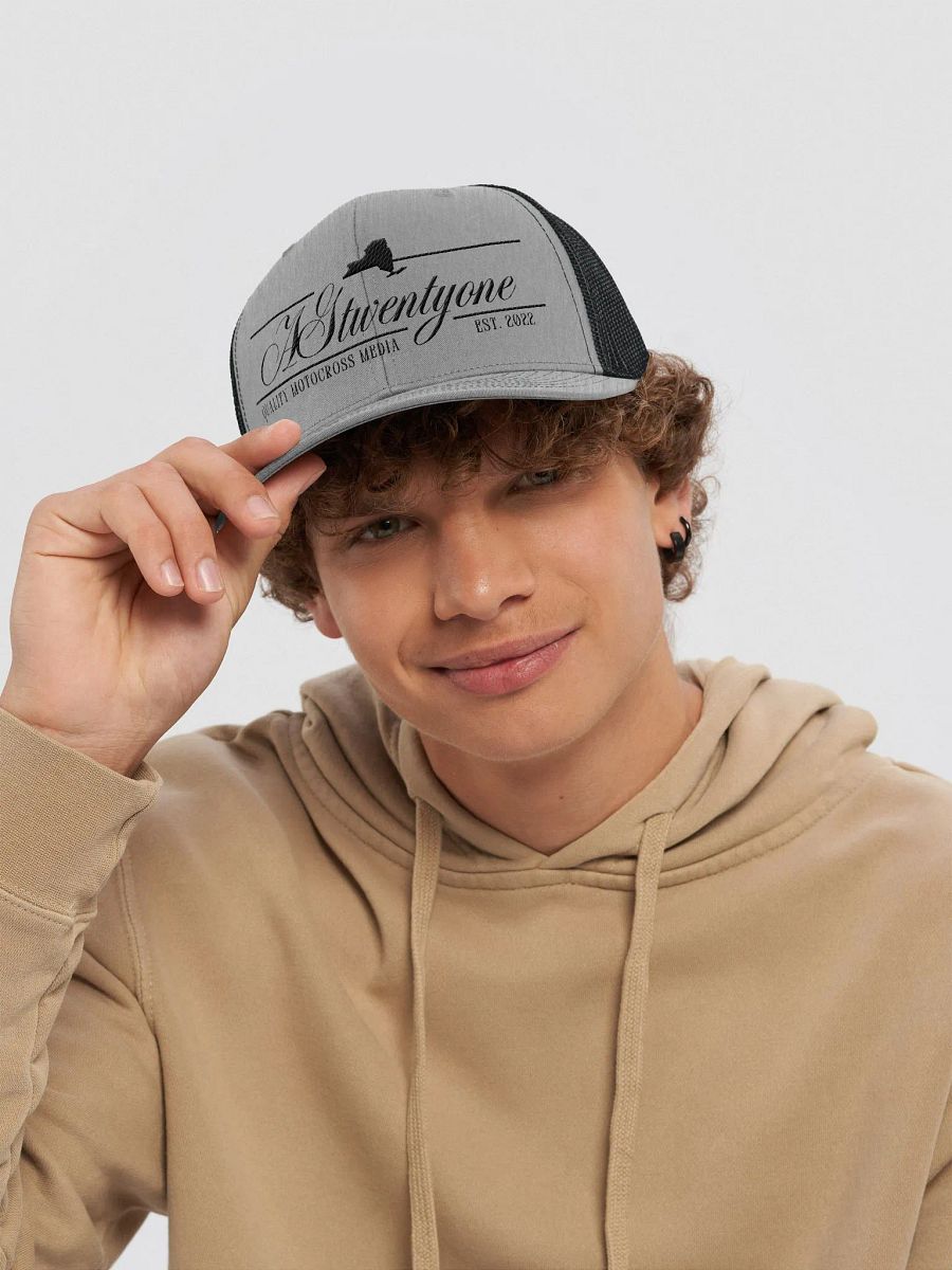 AG21 Script Trucker Hat (Black) product image (6)