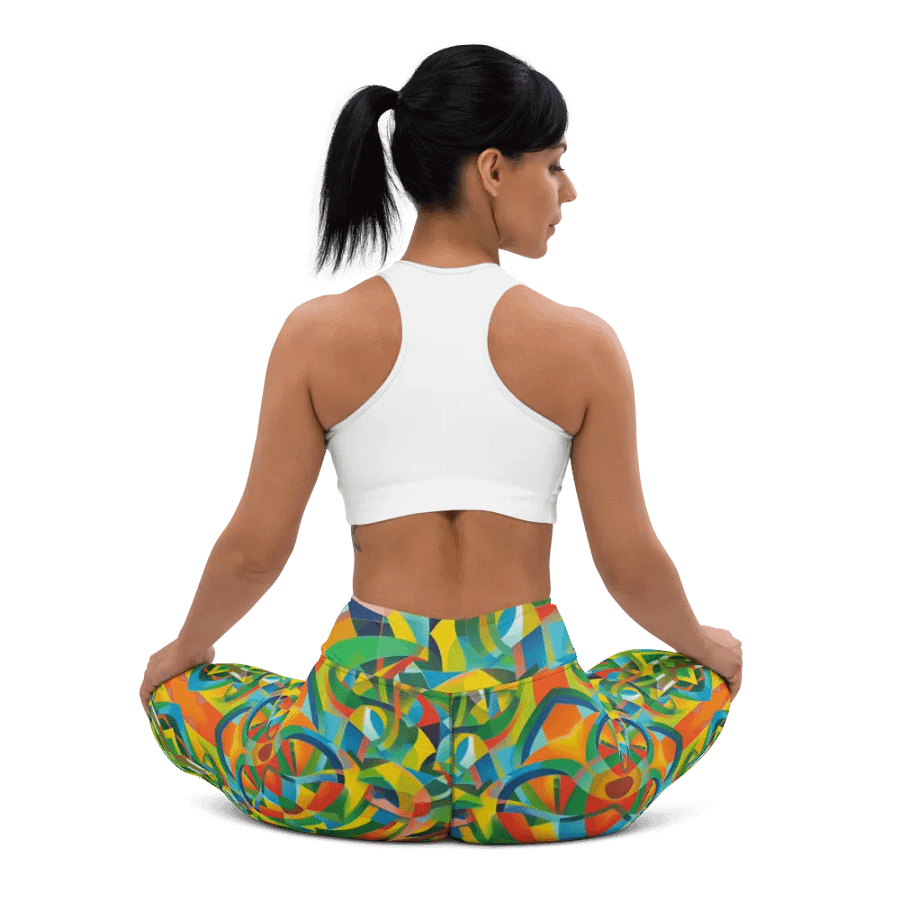 Floral Cubist Limited Édition Yoga Leggings product image (12)