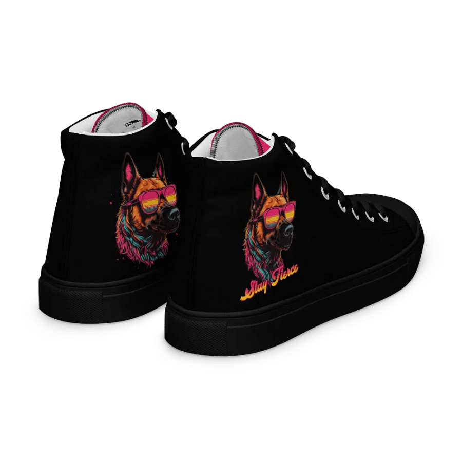 Stay Fierce Women's K9 Malinois Canvas High Tops product image (7)
