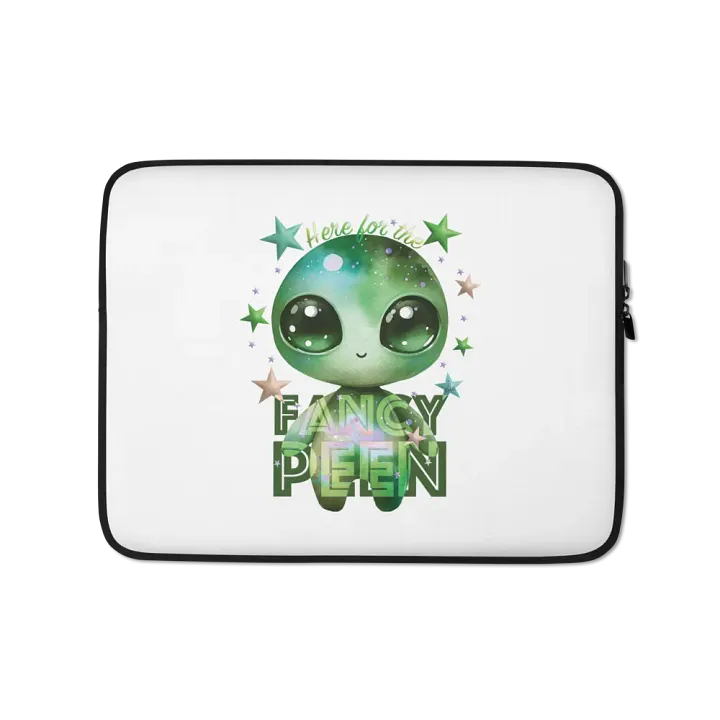 Fancy Alien Laptop Sleeve (Green Dude) product image (1)