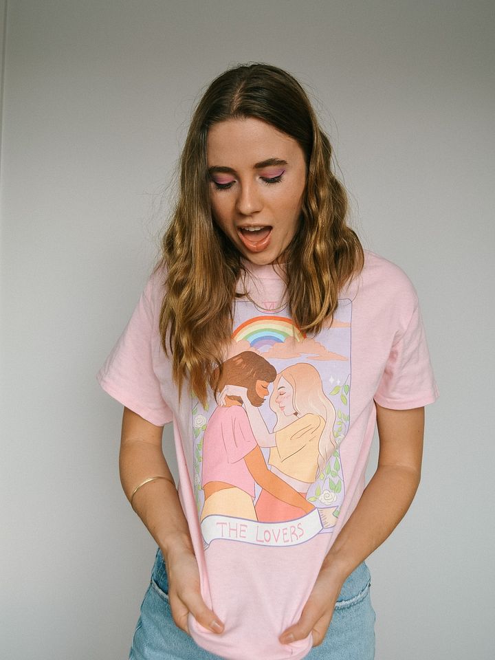 The Lovers Tee (Pink) product image (1)