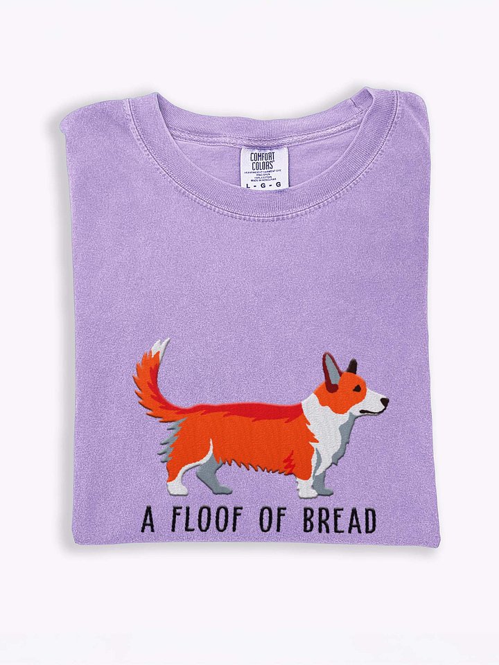 A Floof of Bread T-Shirt(Embroidered) of a Cardigan Welsh Corgi(Red) product image (1)