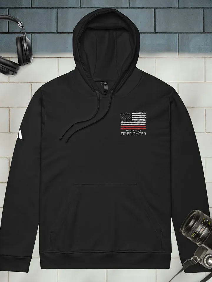 Proud Mom of Firefighter Adidas fleece hoodie product image (2)