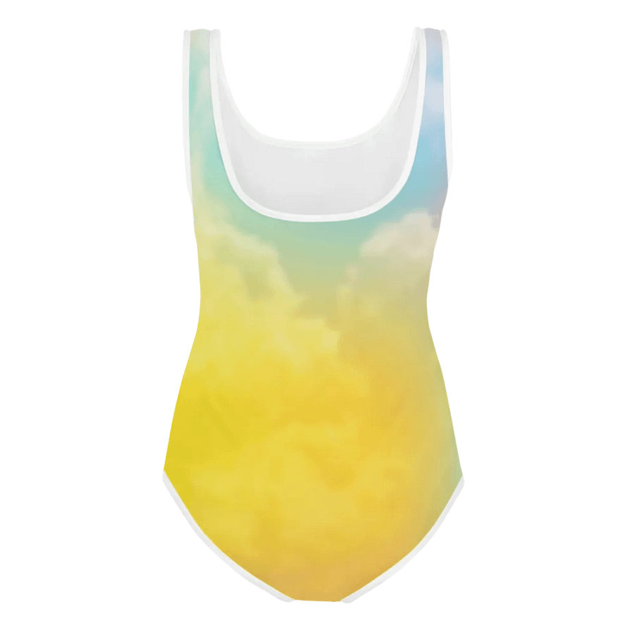 Blur cloud rainbow Design Youth One Piece Swimsuit - V9 product image (2)