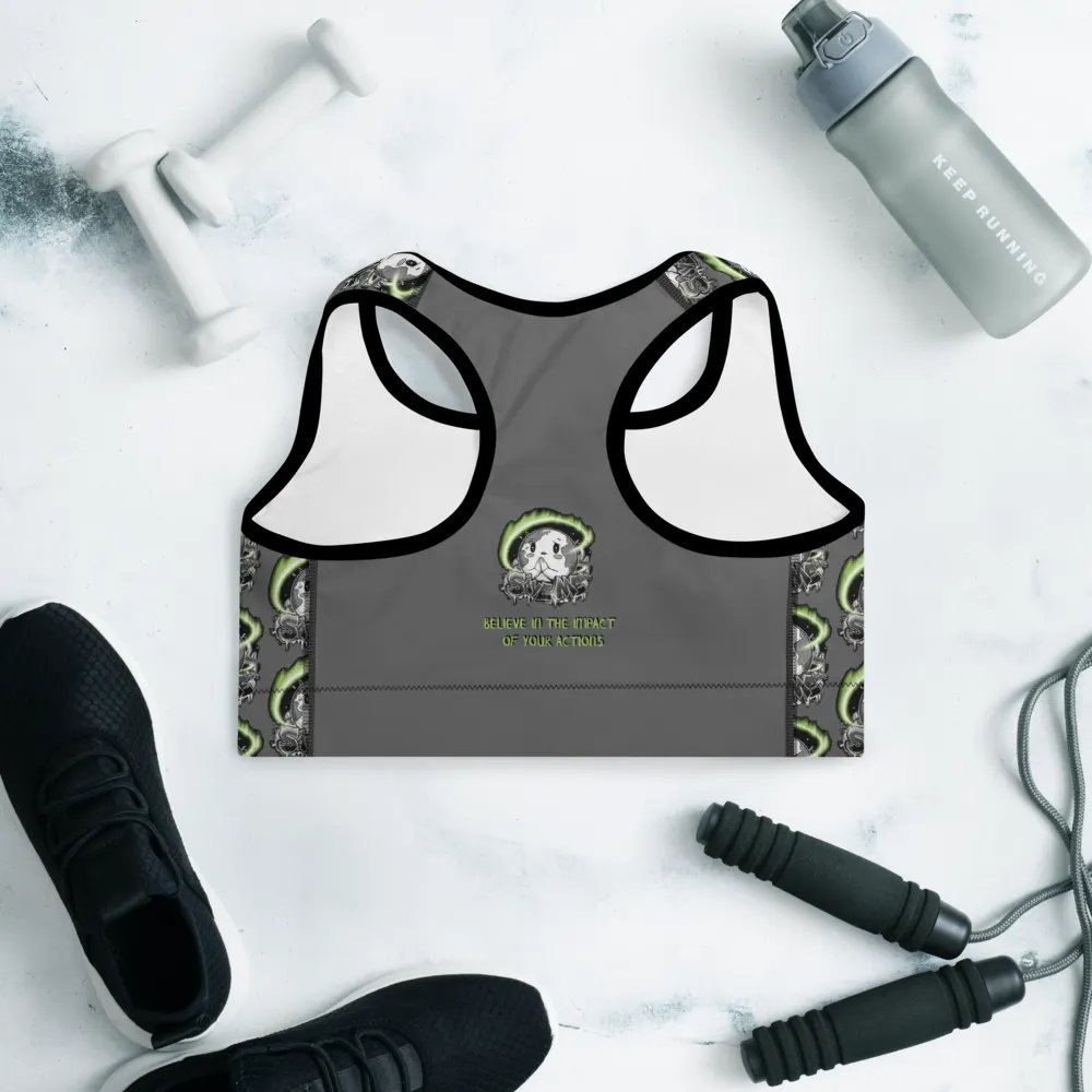 Save Me: A Plea from Planet Earth All-Over Print Padded Zambezi Sports Bra 🌍 product image (11)