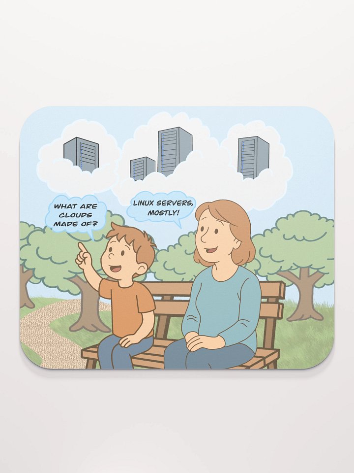 Linux Clouds Mouse Pad product image (2)