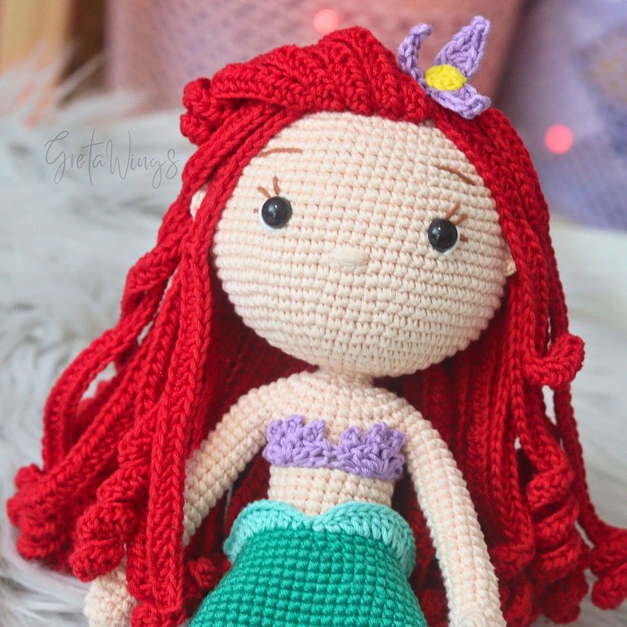 Ariel Amigurumi Pattern – Mermaid Version (Digital Download) product image (7)