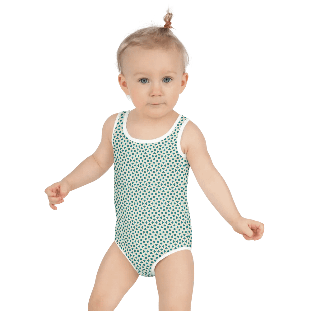 Blue Leaves Kids Swimsuit product image (3)