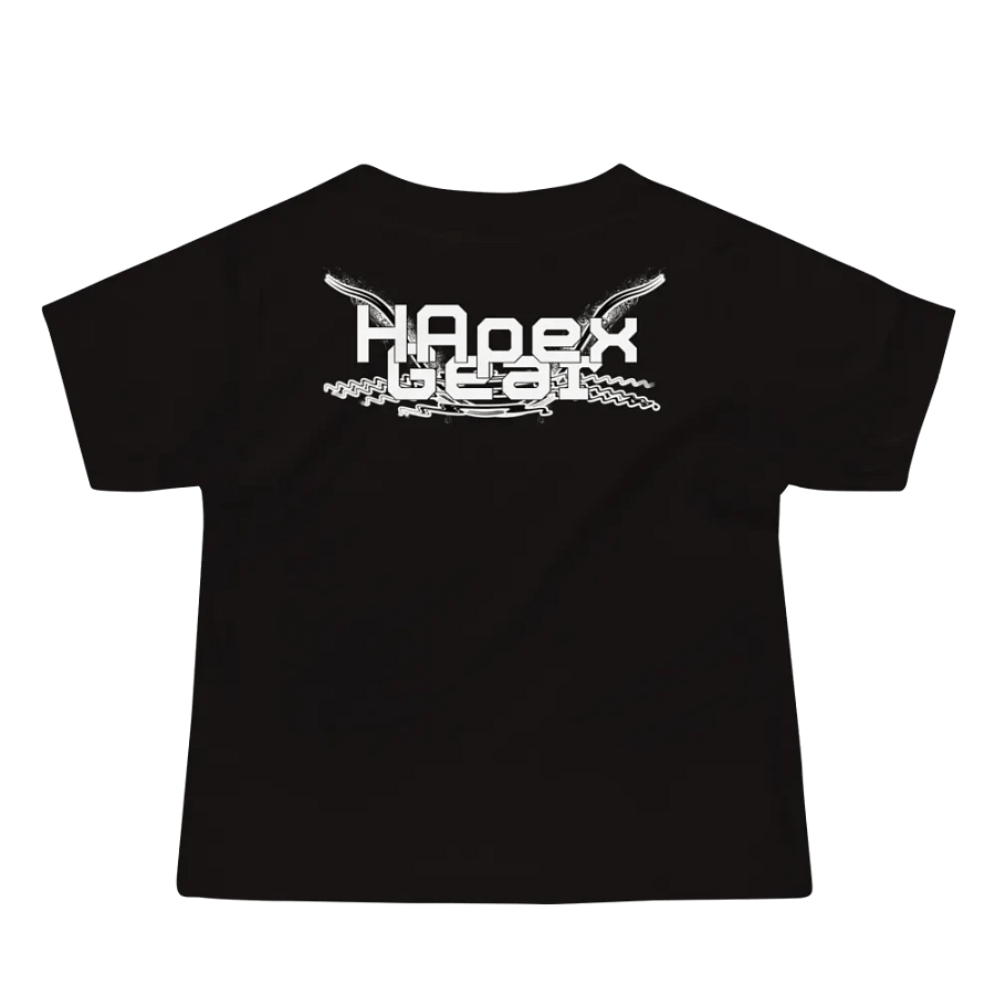Baby Jersey Short Sleeve Tee - White HApex Gear Black Logo product image (3)