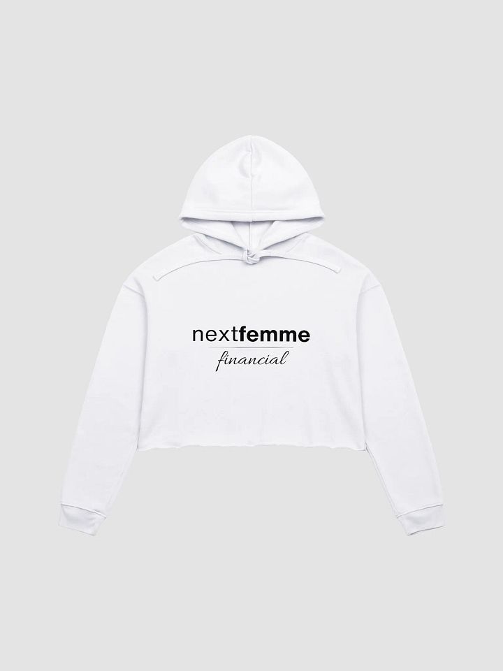 Cozy Crop Hoodie with Black Logotype product image (1)