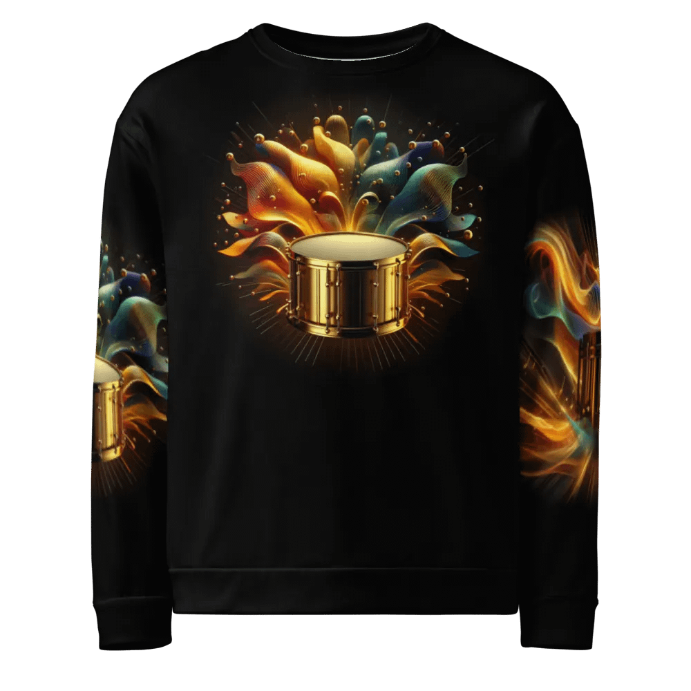 Golden Drum Musical Instrument - All-Over Unisex Sweatshirt #14 product image (6)