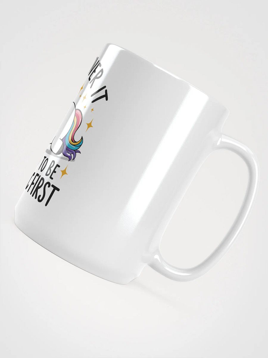 Dramatic Unicorn White Glossy Mug product image (5)