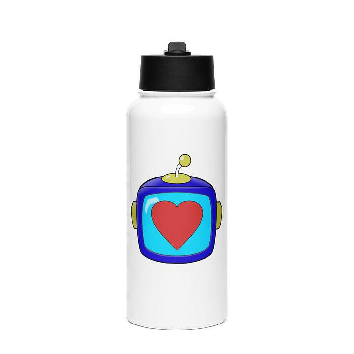 Hydrate! KuluHeart Steel Water Bottle w/ Straw Lid product image (1)