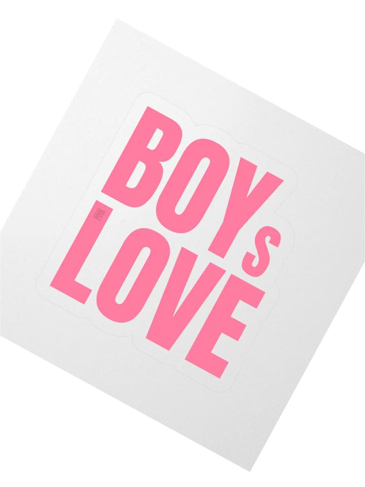 Bold ‘Boys Love’ Sticker – Perfect for BL Fans product image (5)