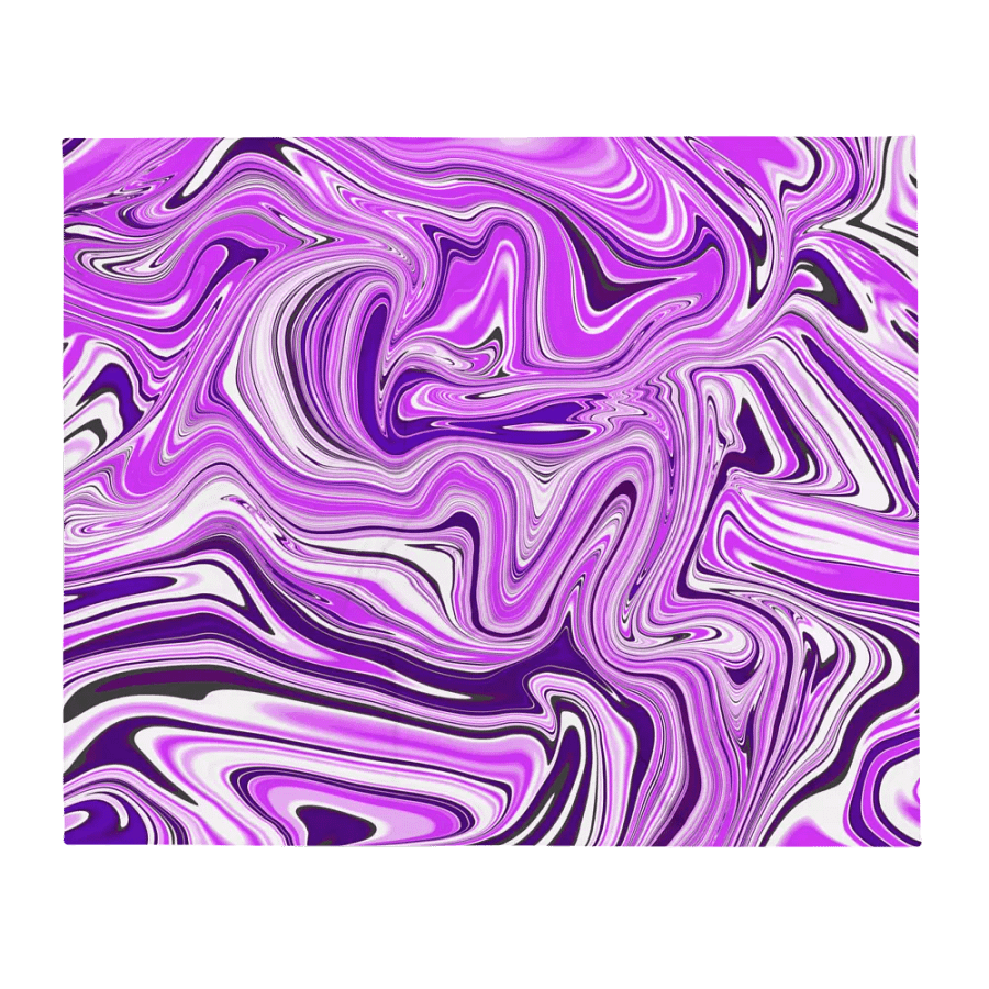 Throw Blanket - Purple Digital Fluid Art product image (5)