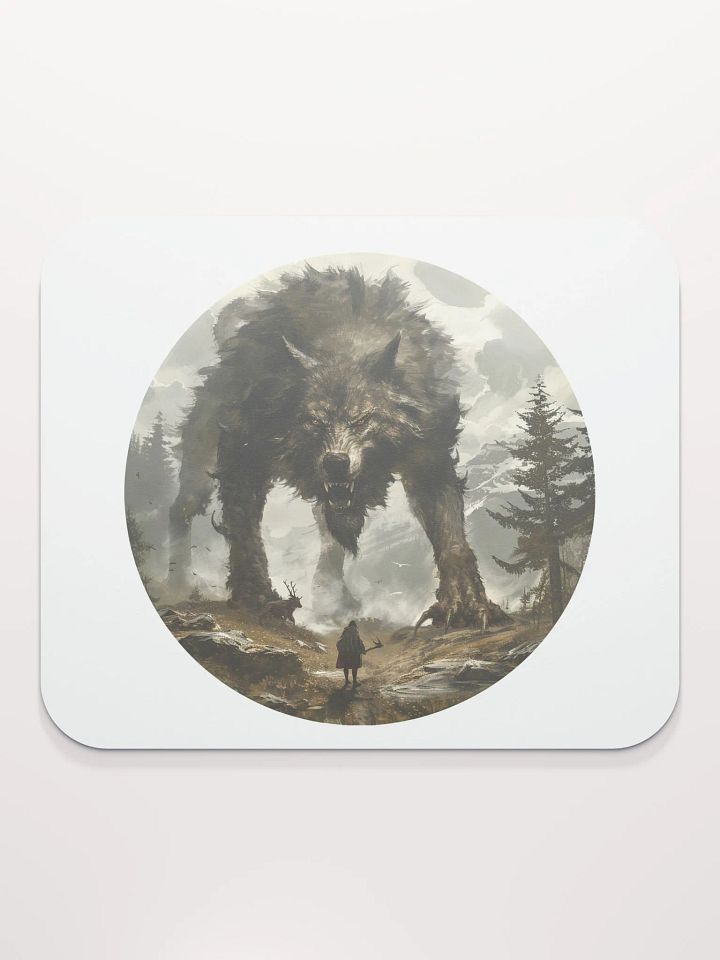 Fenrir - The Monstrous Wolf of Norse Mythology Mouse Pad product image (2)
