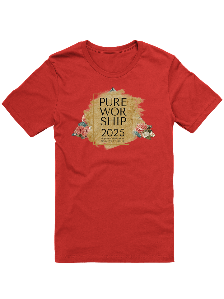 2025 "Pure Worship" Floral Mountain Unisex T-Shirt product image (1)