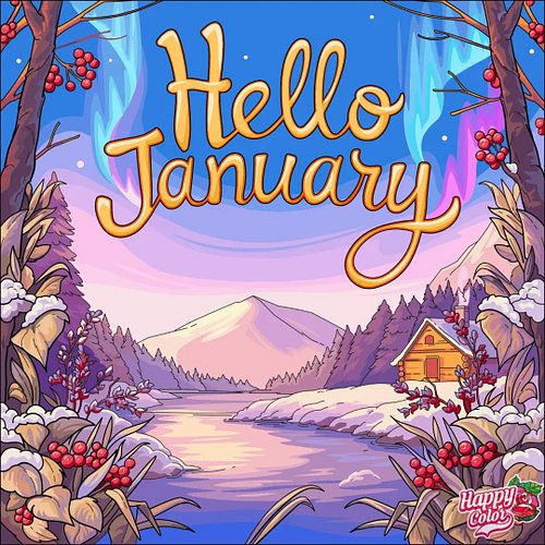 Hello January. My obsession with color by number apps is returning.