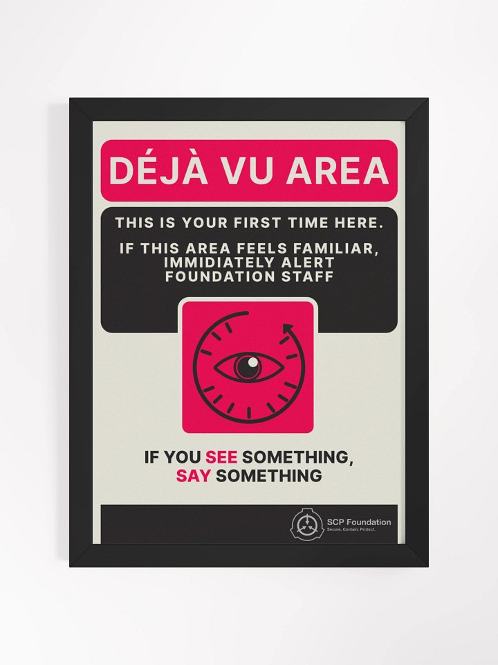 DEJA VU Framed Poster product image (1)
