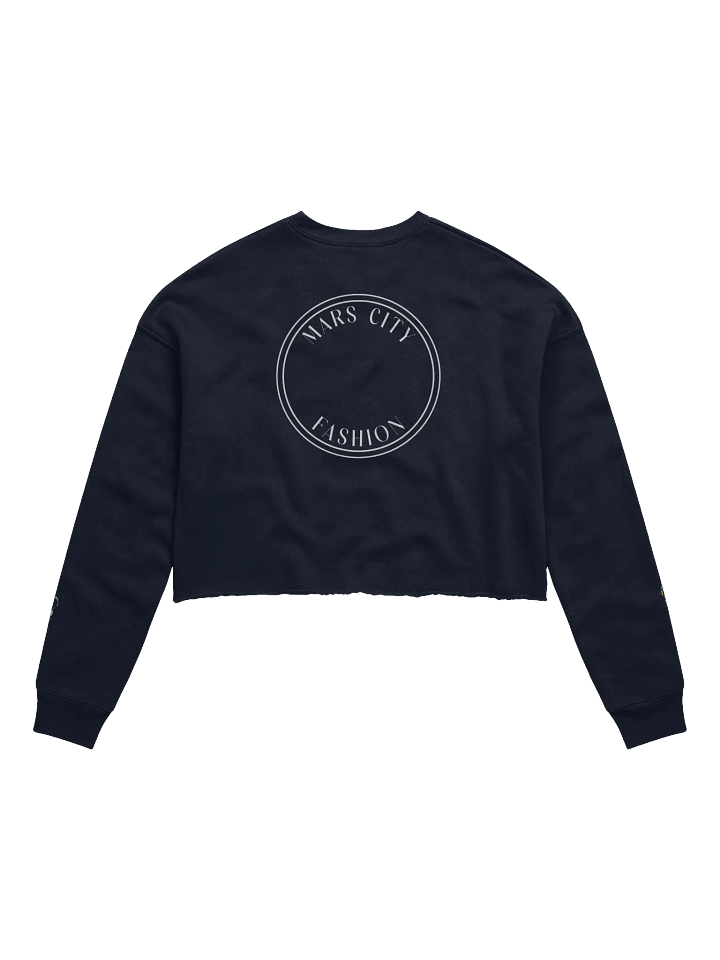 MARS CITY FASHION CROPPED SWEATSHIRT WITH WHITE ASTRONAUT product image (2)