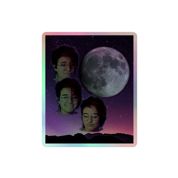 3 Pearl Moon Holographic Sticker product image (1)