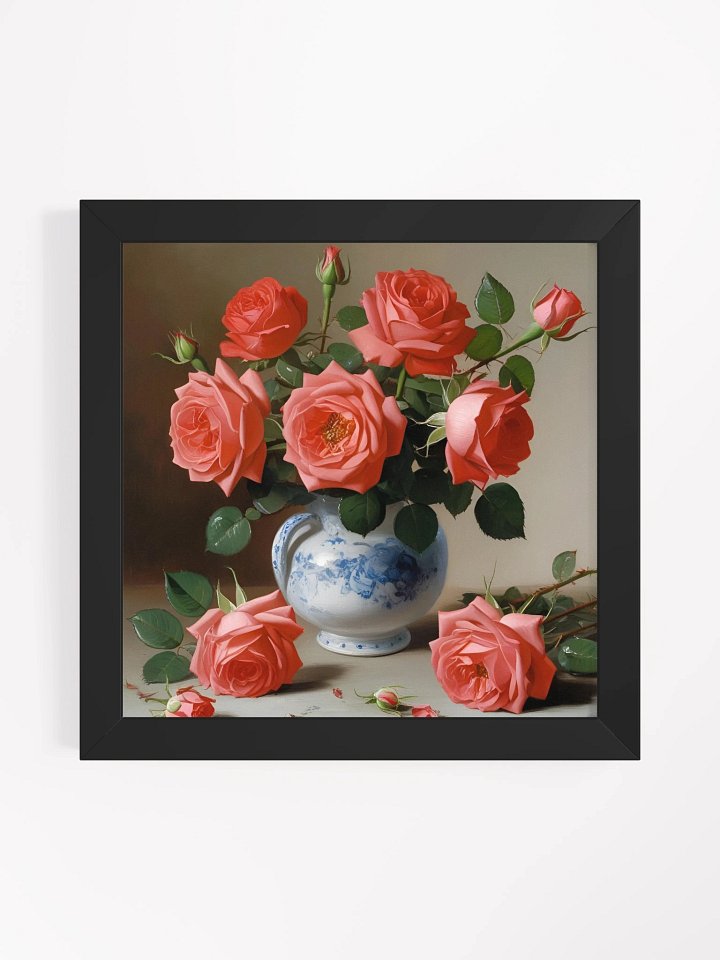 Roses in Porcelain Framed Premium Poster product image (1)