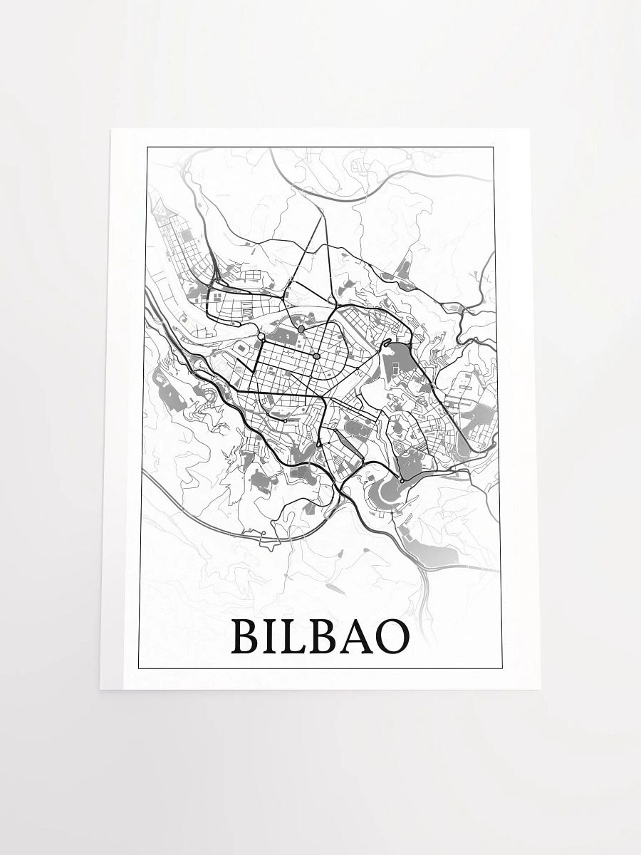 Bilbao, Spain, city map print product image (19)