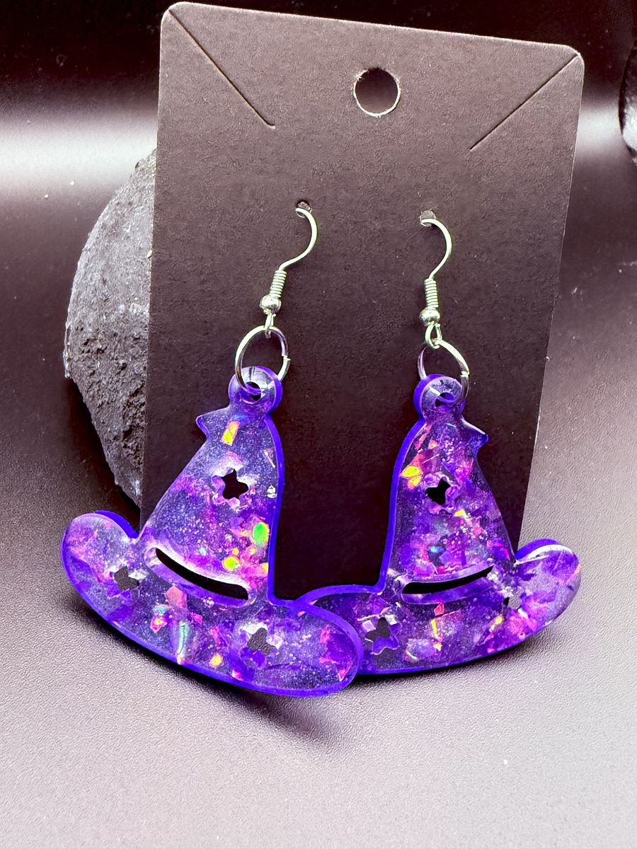 Resin Earings - Witch Hats product image (1)