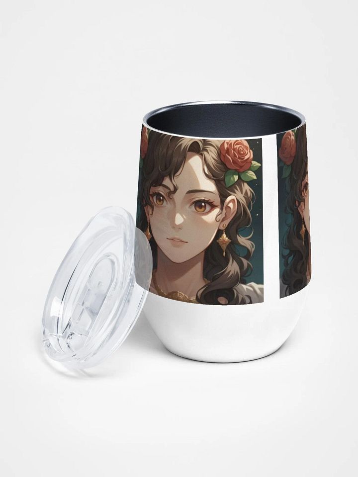 Rose Adorned Wine Tumbler product image (2)