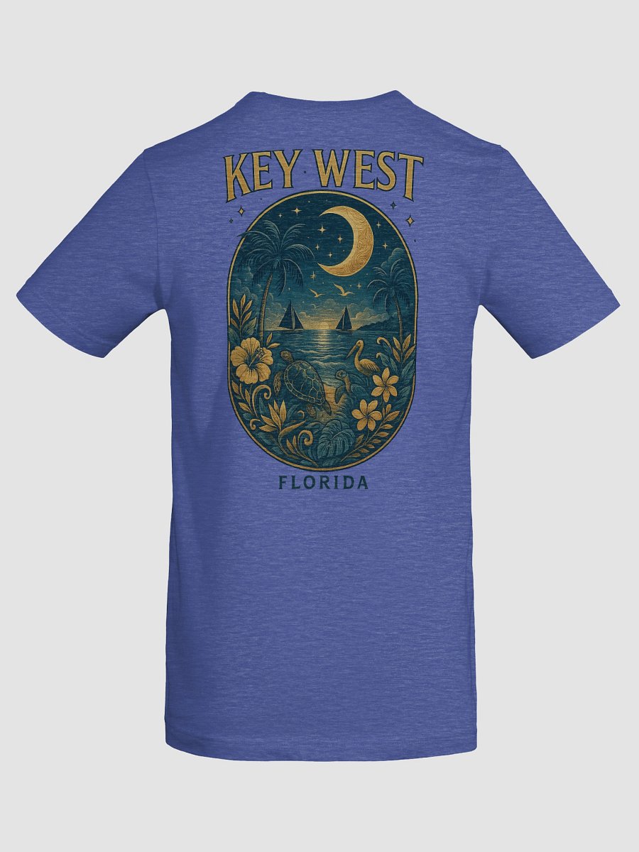 Key West Tropical T-Shirt Ultra Soft Tee with Moonlight Scene product image (8)