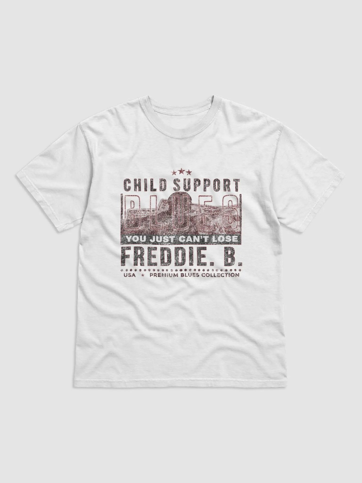 Official Freddie B. Child Support Blues Tee (Faded Blues Edition) product image (7)