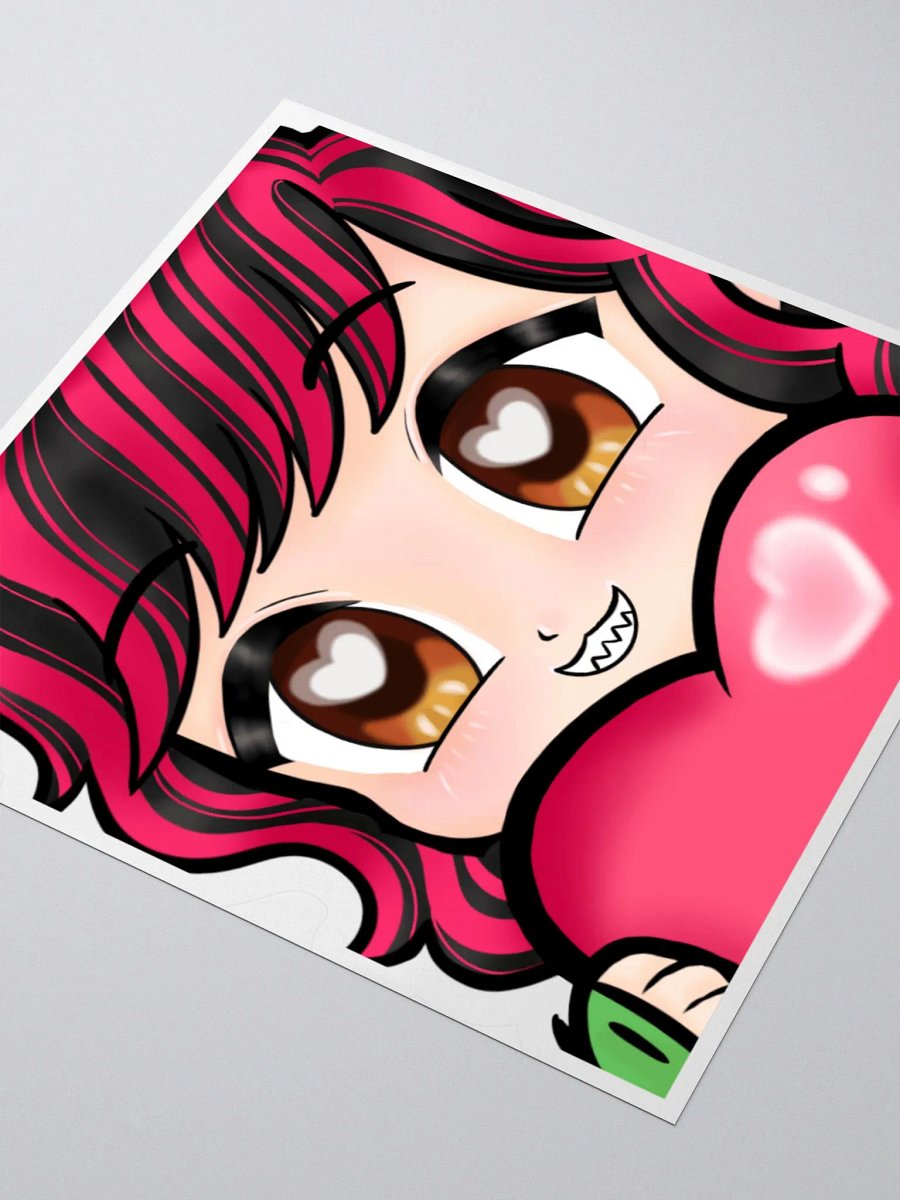 Chibisaurus hearts Stickers product image (3)