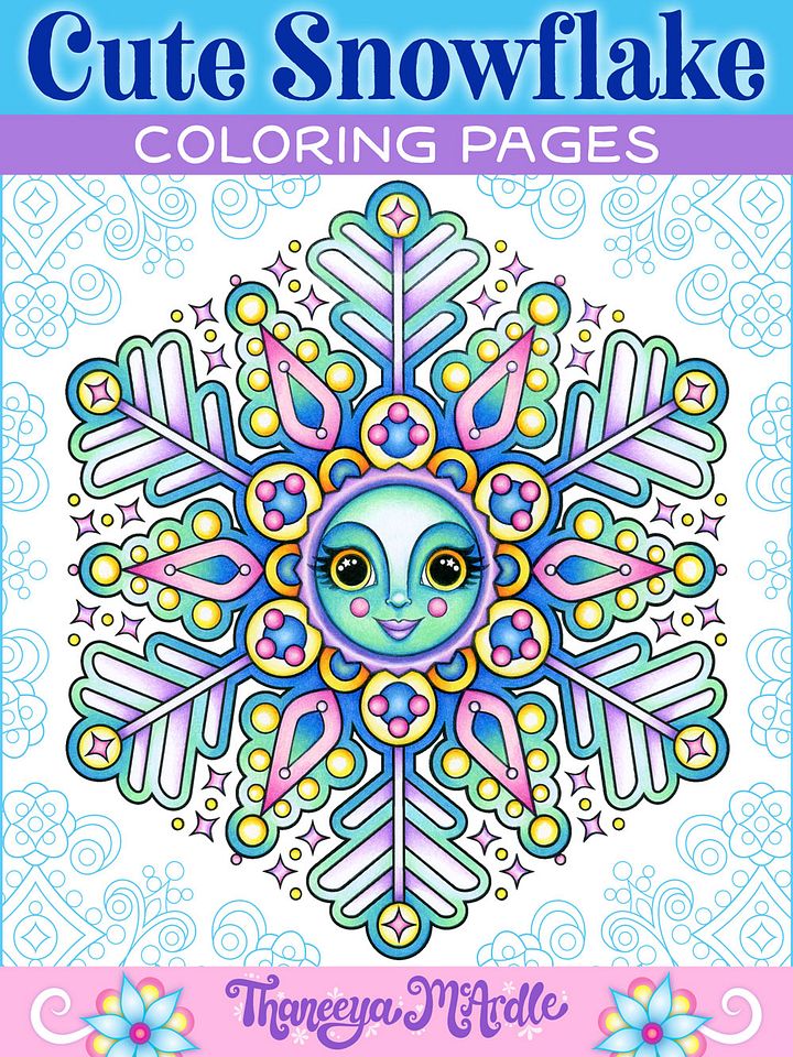 Cute Snowflake Coloring Pages product image (1)