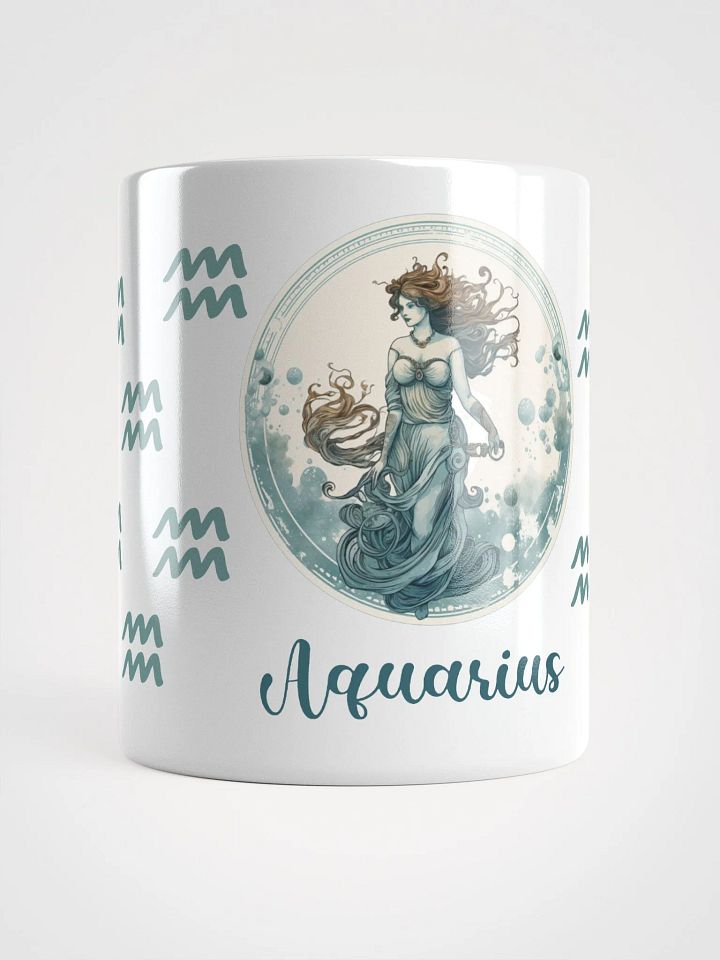 Aquarius Zodiac White Glossy Mug product image (1)