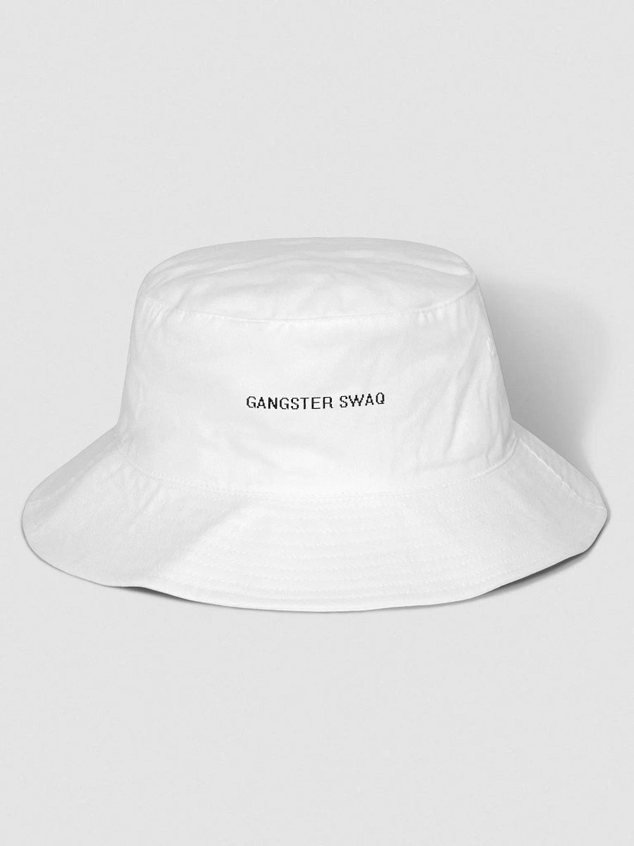 GANGSTER SWAQ BUCKET HAT (WHITE) product image (1)