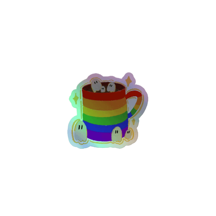 Pride Mug with Ghosties Shiny Stickem product image (1)