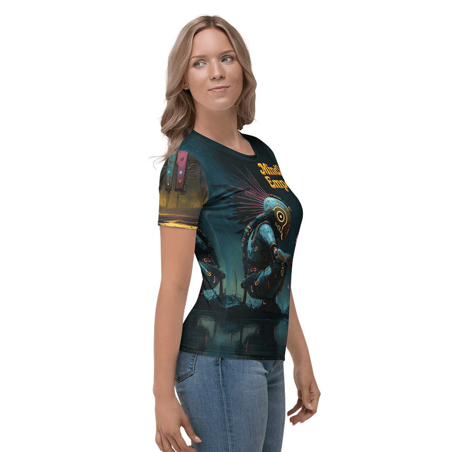 Neon Bloom – Mindscape Emporium Tech-Nature Fusion Tee product image (2)