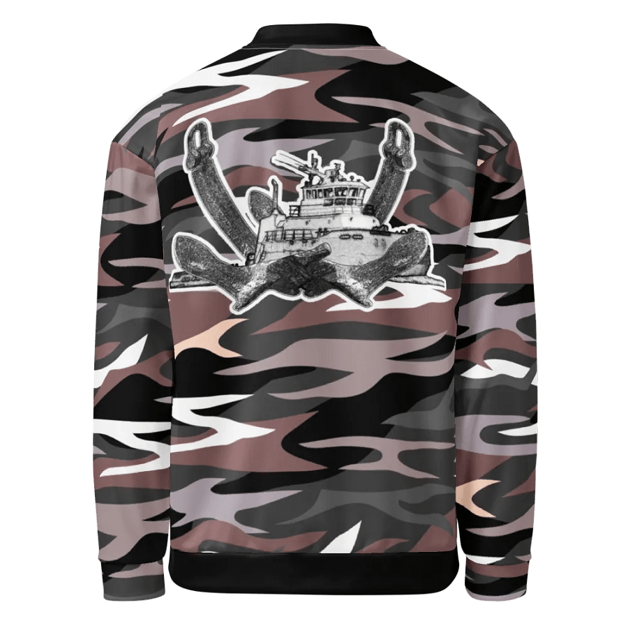 Twin Anchor Titan tug Pink Camouflage Bomber Jacket product image (3)