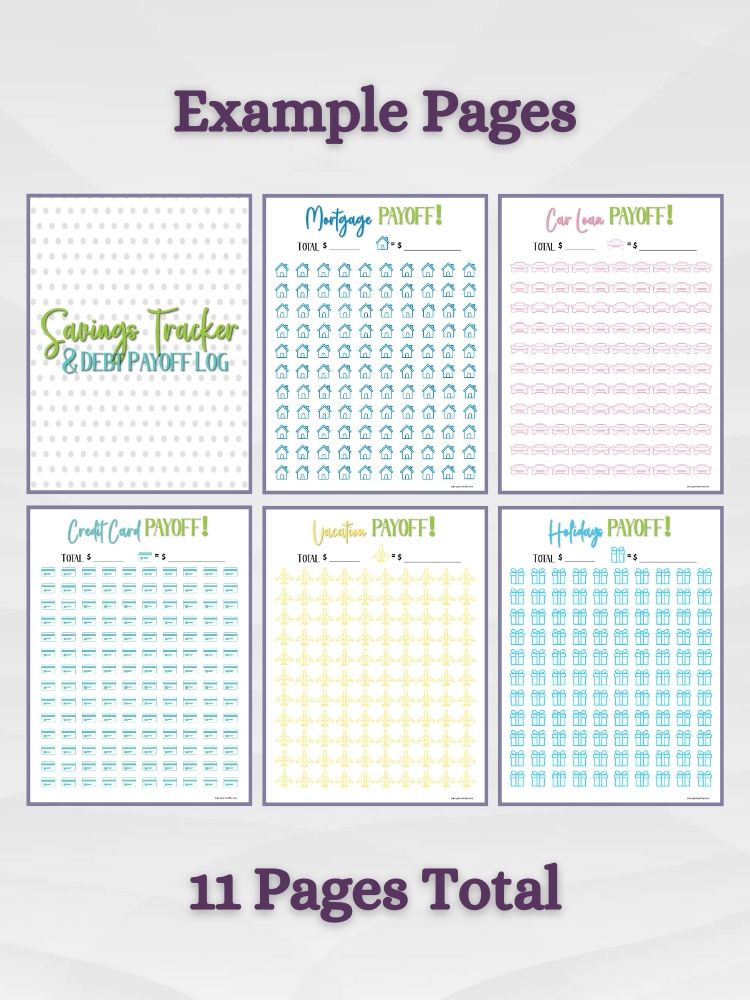Savings Tracker & Debt Payoff Log Printable Pack product image (6)