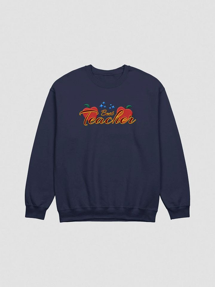 "BEST TEACHER" / EMBROIDERED SWEATSHIRT product image (2)