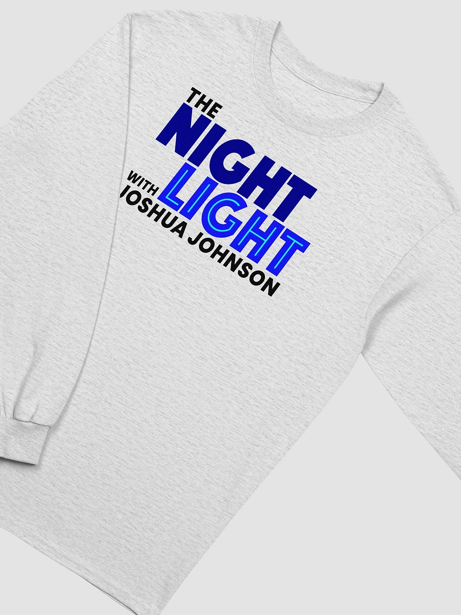 The Night Light Long Sleeved Shirt (black text) product image (3)