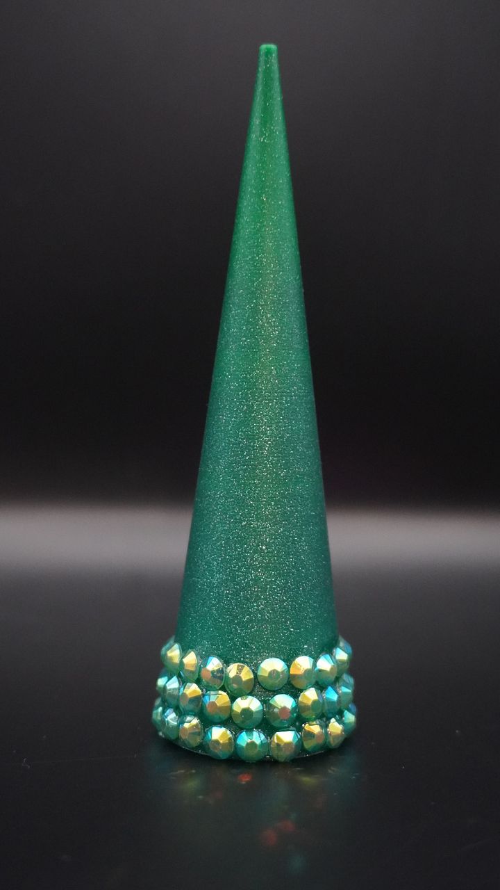 Galaxy Dark Green 3D Printed Ring Cones product image (1)