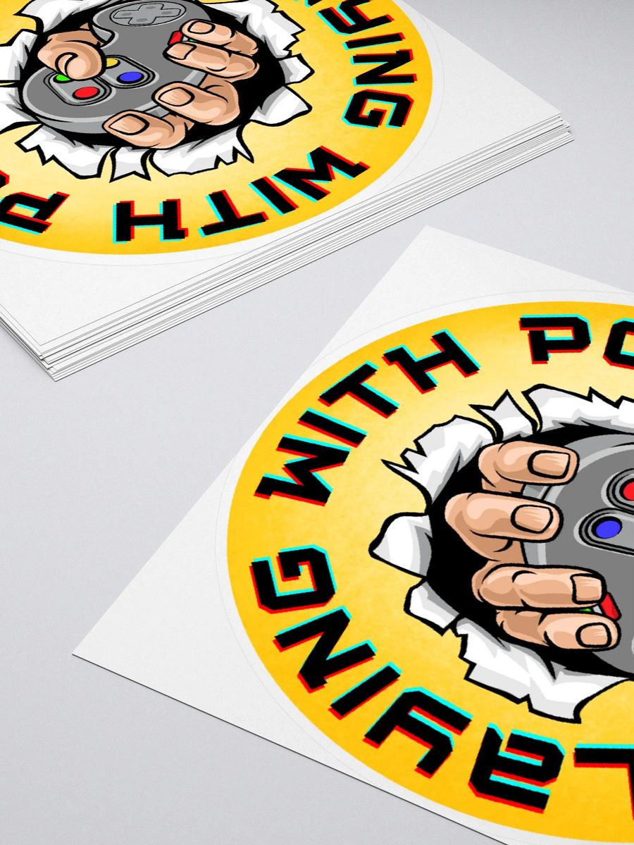Playing With Power Retro Sticker product image (11)