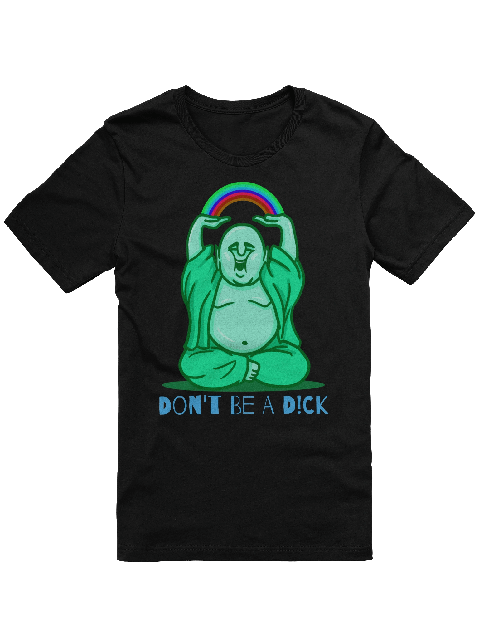 Happy Buddha – Don’t Be a Dick Funny Zen Comfort Tee product image (13)