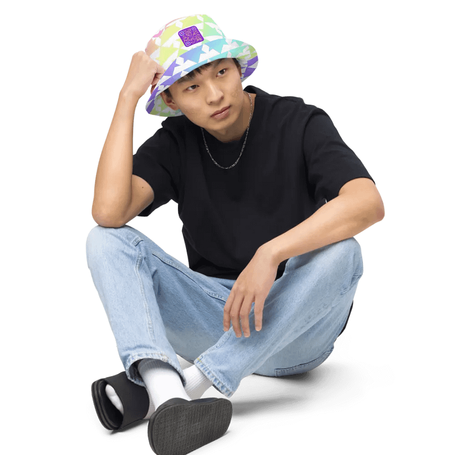Rainbow Reversible Bucket Hat product image (5)